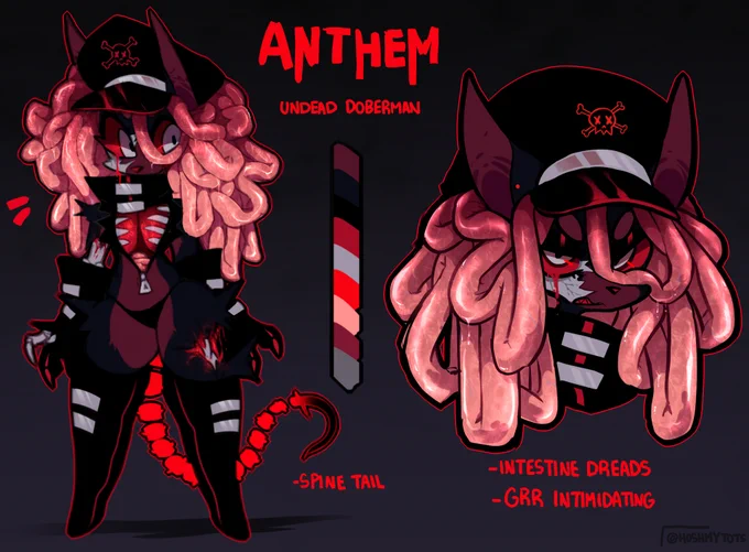 cw- Gore

★ANTHEM the undead Doberman awoo★ 