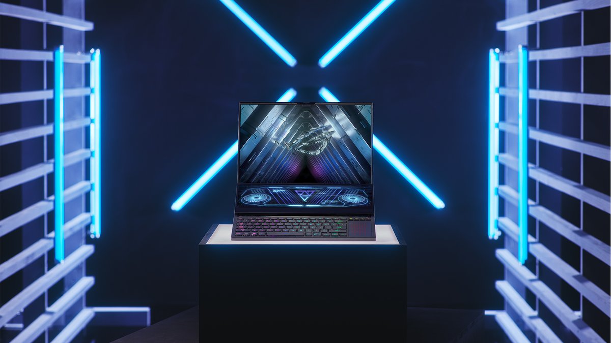 ASUS_ROG's tweet photo. The #ZephyrusDuo16 offers superior visuals for any occasion thanks to its 16-inch, near-rimless #ROGNebula HDR Display™ with Mini LED. https://t.co/58PGnnXTpv