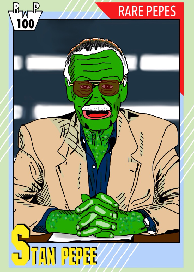 rarepepenews's tweet photo. STANPEPEE, Series 25, Card 46, 100 issued is Lot 16 in Session One - 22:00 UTC Saturday of our upcoming auction. It is a Rare Pepe Lot.

#RarePepe #RareDoge #SoG #DABC #FakeRare #DankRare #BitcornCrops #Memorychain #Counterparty #Dogeparty #NFT #Auction

https://t.co/x3qWrqYtra https://t.co/7C5sWB95jt