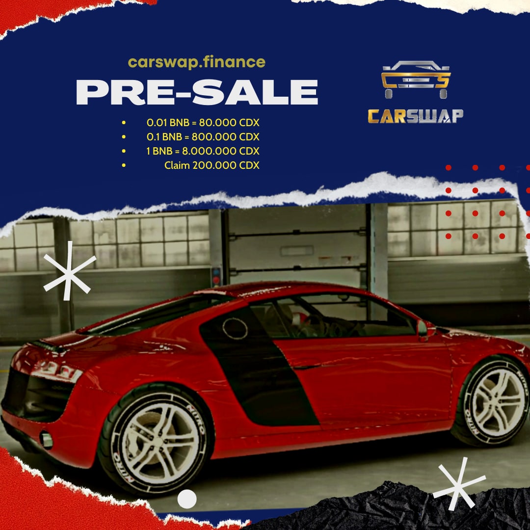 MarcusProject12's tweet photo. Carswap exchange coin project (CDX), The foundation for the huge NFT game ecosystem has a Demo. List of Pancakeswap exchange - Binance - Hotbit when IDO End
💵 Binance Holds 5% CDX
💵 Hotbit Holds 5% CDX
💵 Pinksale locked 5% of CDX https://t.co/KiBWEgF79S