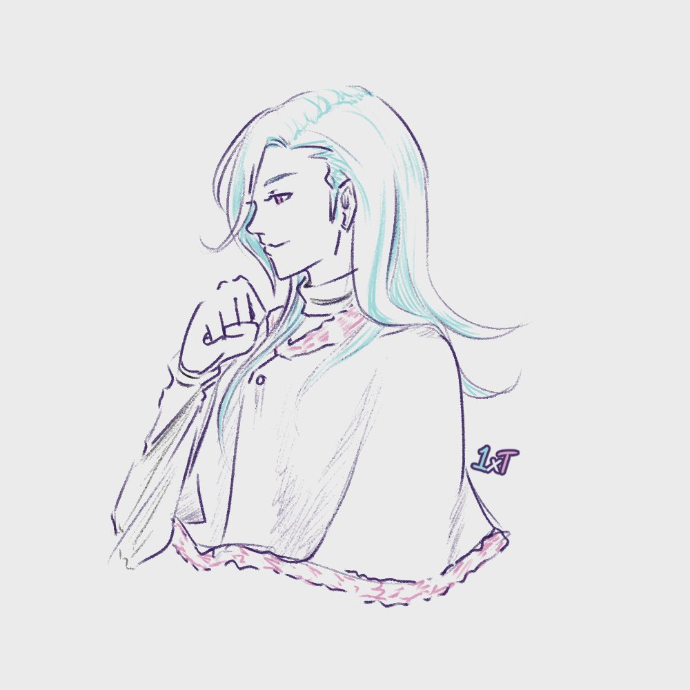1xtaru's tweet photo. there was a bigger canvas but haha no time. anyway have sketch for tdov, one of my earliest "gender?" ocs https://t.co/AdC05Pt7ig