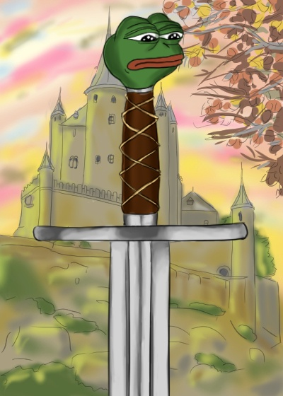 rarepepenews's tweet photo. PEPESWORD, Series 24, Card 7, 100 issued is Lot 26 in Session One - 22:00 UTC Saturday of our upcoming auction. It is a Rare Pepe Lot.

#RarePepe #RareDoge #SoG #DABC #FakeRare #DankRare #BitcornCrops #Memorychain #Counterparty #Dogeparty #NFT #Auction

https://t.co/x3qWrqYtra https://t.co/PULzHaOC0l