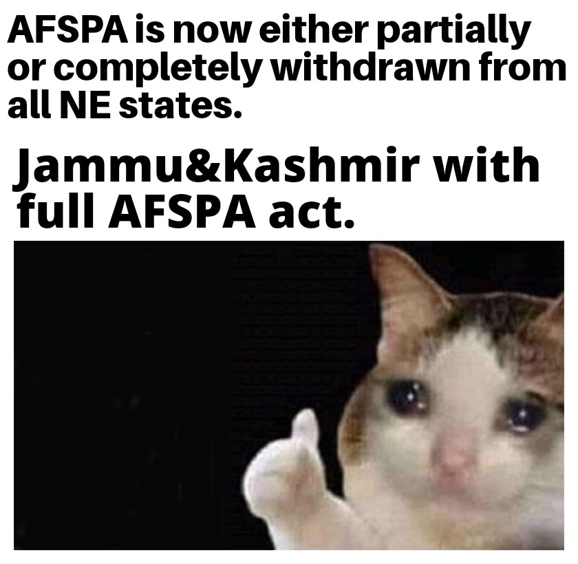 kalpajit844's tweet photo. #AFSPA #AFSPAScaledDown https://t.co/uvdYyemzPu