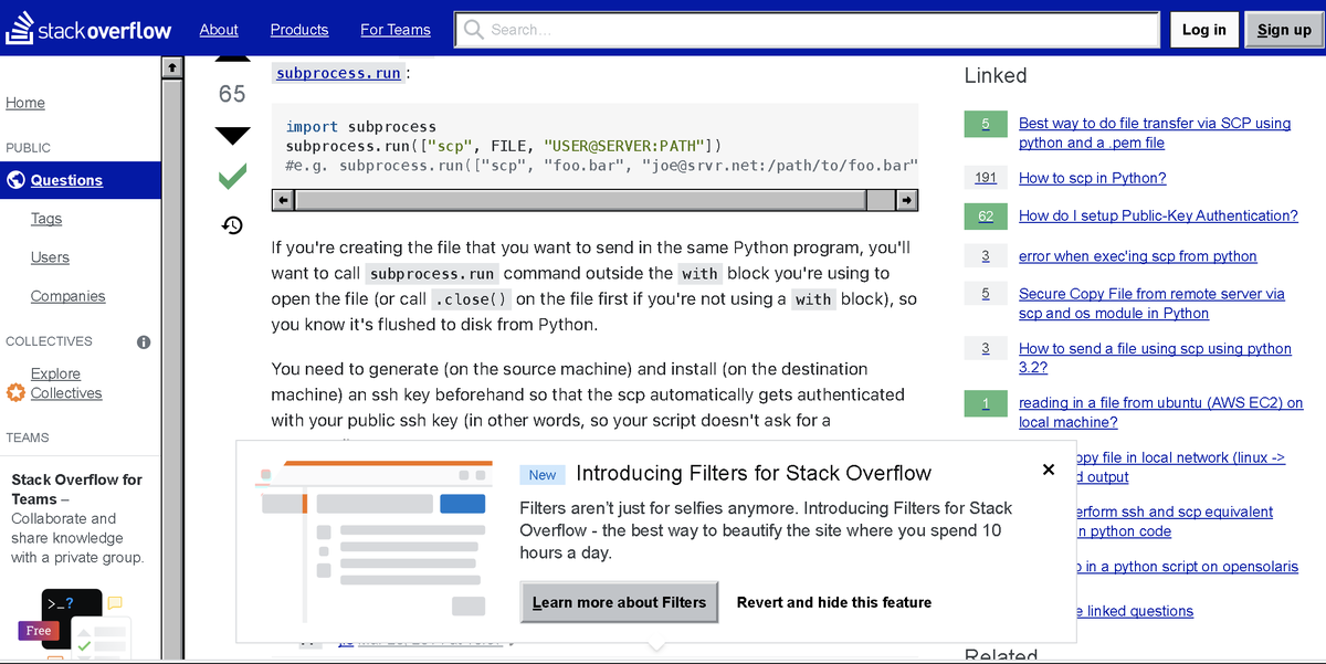 nfflowtechinc's tweet photo. These new stackoverflow filters are so cool! 

#stackoverflow @StackOverflow https://t.co/97S41DyOdT