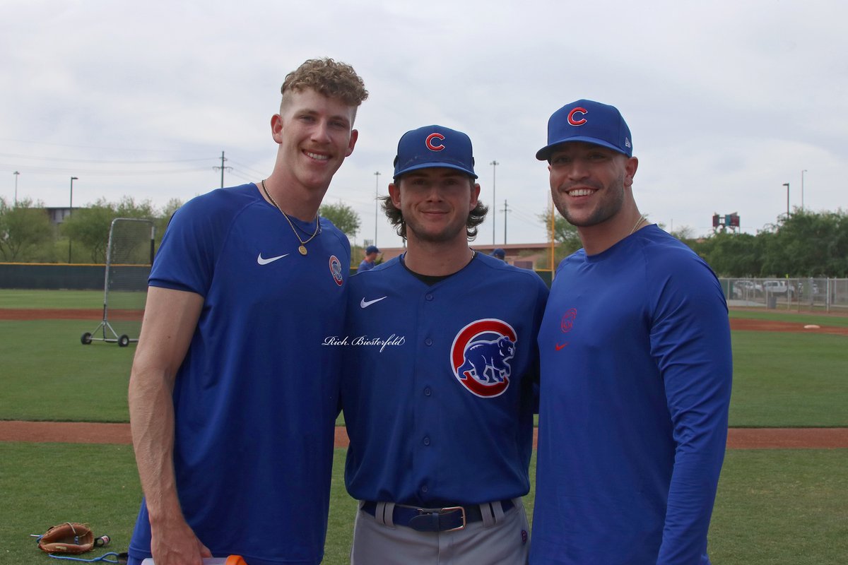 biest22's tweet photo. One of the best parts of Spring Training is the laid-back atmosphere where you get to see the fun side of players and the camaraderie that's built! Pete Crow-Armstrong @owen_caissie @EthnaHearn @mmervis12 @kohlrf @ColeRoederer @nickk_padillaa #Cubs #ST2K22 https://t.co/3gOfVOgBEK