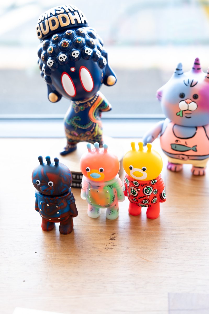 ソフビ（ソフトビニール）の作品展示販売スタート。 金曜はソフビは