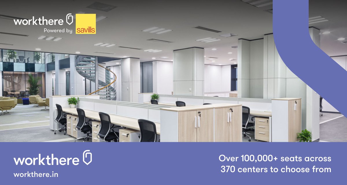 IndiaSavills's tweet image. Choose from a wide range of flexible co-working options. Login today at workthere.in

#WorkthereIndia #Workthere #Coworking #Flexibleofficespace