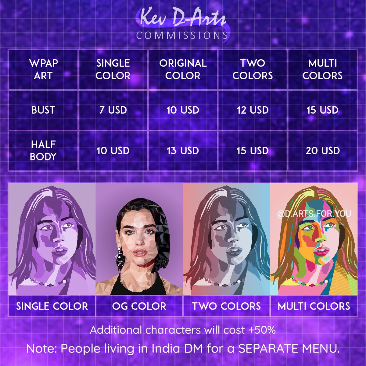 Kxvin_05's tweet photo. I'm starting out commissions everyone!
Shares would be really appreciated!
Please retweet this post as much as possible :))
If you have any queries regarding commissions DM me
.
#commissions #opencommissions #digitalart #ArtistOnTwitter #CommissionSheet #commissionopen #Artists https://t.co/DTuMrydrot