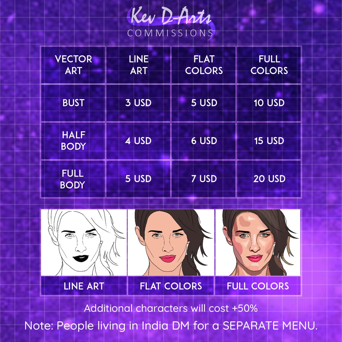 Kxvin_05's tweet photo. I'm starting out commissions everyone!
Shares would be really appreciated!
Please retweet this post as much as possible :))
If you have any queries regarding commissions DM me
.
#commissions #opencommissions #digitalart #ArtistOnTwitter #CommissionSheet #commissionopen #Artists https://t.co/DTuMrydrot