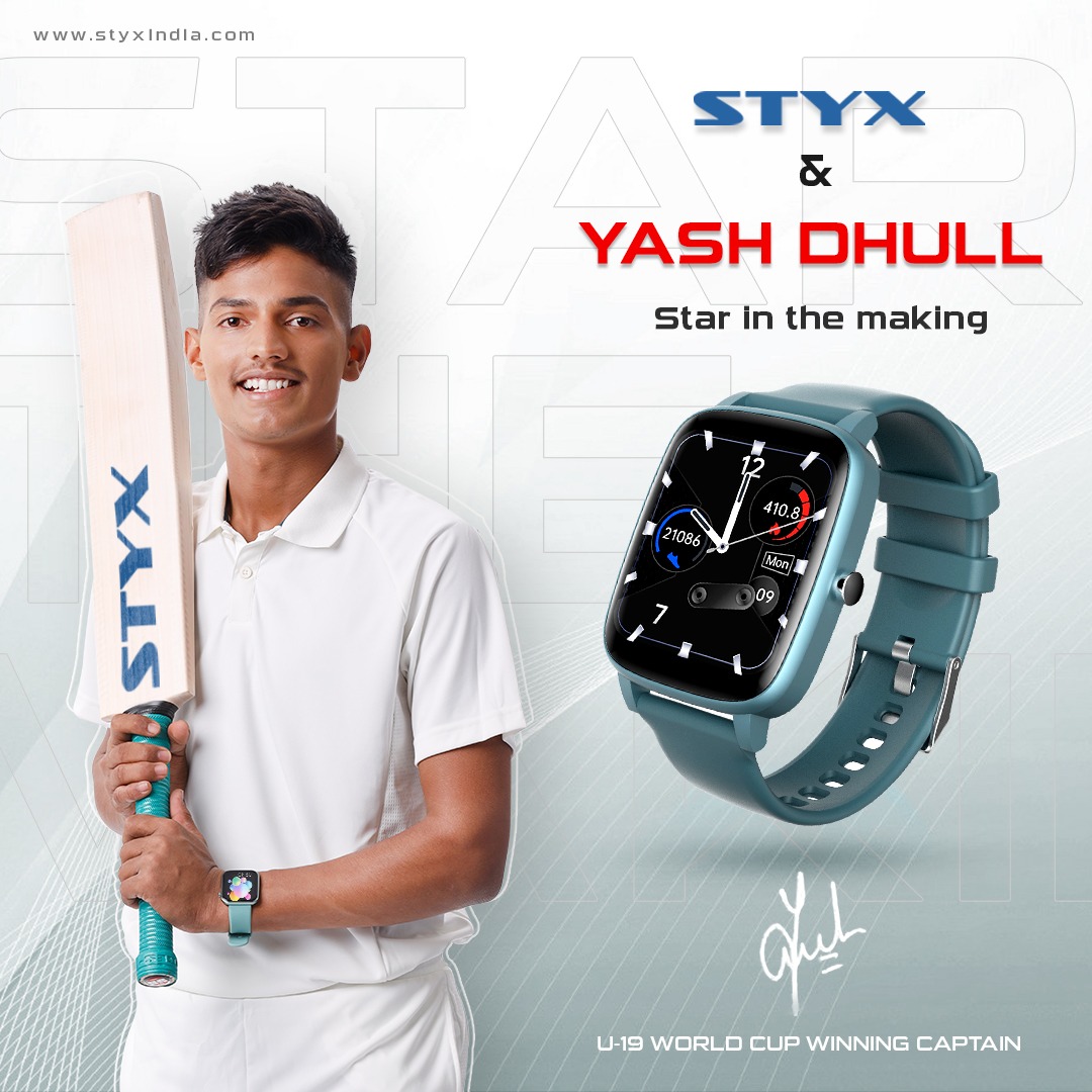 styx_india's tweet photo. It's a New Team...
STYX & YASH DHULL
Proud to have The U-19 World Cup Winning Captain on STYX INDIA Board
The Star in the Making π
For more details, visit us at https://t.co/z6QuyFLKqF
#styxrigel #yashdhull #styx #smartwatch #smartwatchformen #smartwatchforwomen https://t.co/CwHykplzvU