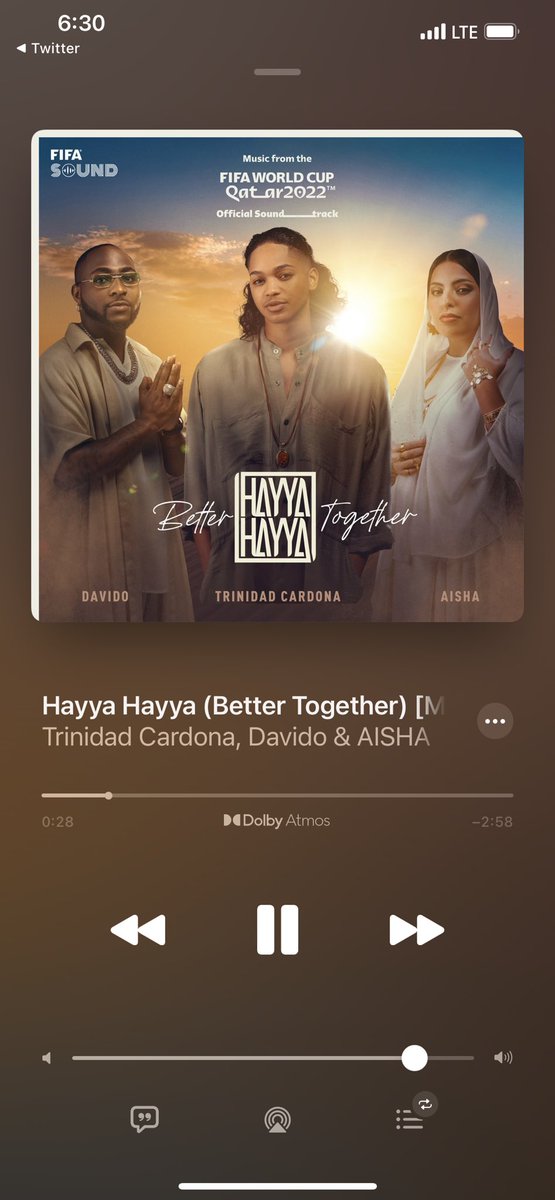 chinweke1's tweet photo. Bruh this is so Hoooge, sadly we are out of the world cup.. Davido featured on world cup theme song, big ups to @AsaAsika  and the Team https://t.co/RRs8OZrwsL