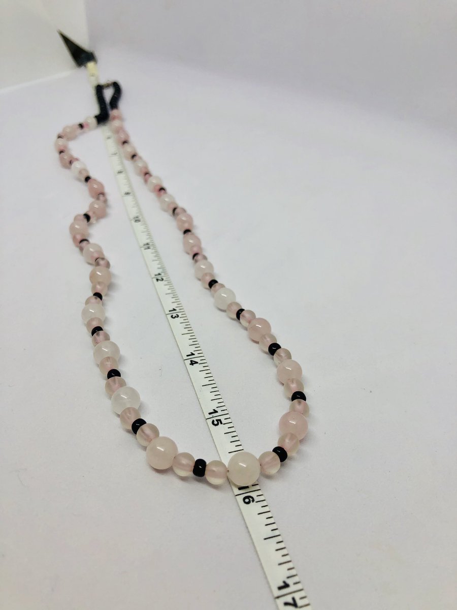 Marceleigh's tweet photo. Natural Pink Rose Quartz Necklace @eBay purchases benefit #ShrinersHospital 
#marceleighscloset #buyitnow 
#bling #reduce #reuse #recycle #thrift #thrifty #buyused #beauty #shopping #bhfyp
#jewelry #necklace  #rosequartz #rosequartzjewelry #naturaljewelry https://t.co/KVHURdRe3o https://t.co/BEyfQbZJFz