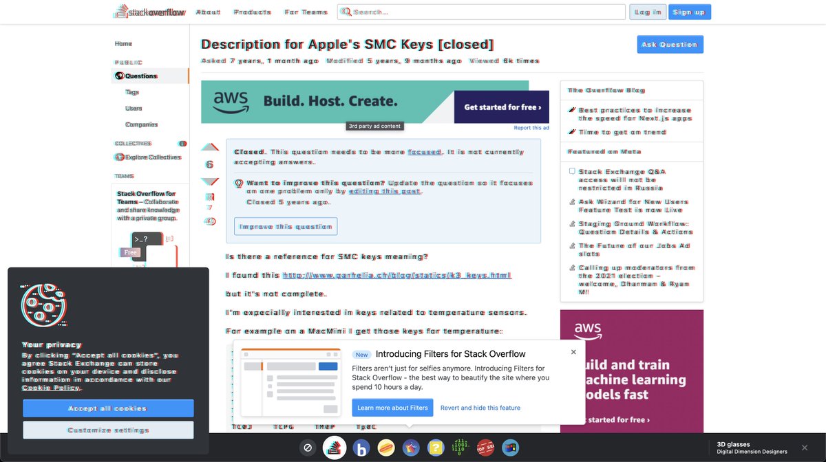 ccpost's tweet image. This is your friendly reminder that the internet is unusable today. SO gives you this unreadable visual mess by default right now. 🤬