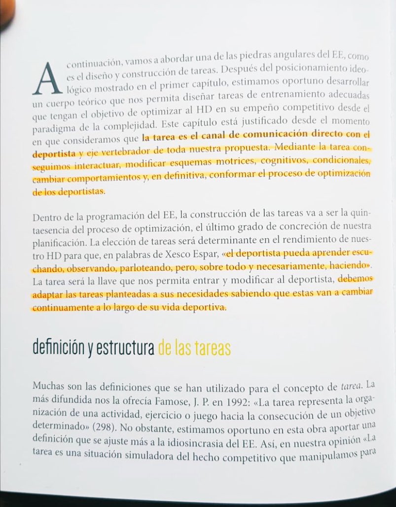 LAS TAREAS | La clave de la semana para un entrenador. No el partido. 

📚 Entrenamiento en los deportes de equipo #Seirulo