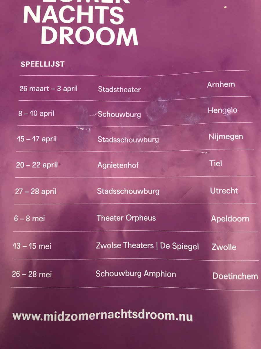 Mid zomer nachts droom van Phion, Oostpool en Introdans. 3 top gezelschappen tonen een moderne versie van Shakespeare. Een aanrader! Komende maanden te zien in Gelderland, Overijssel en Utrecht.