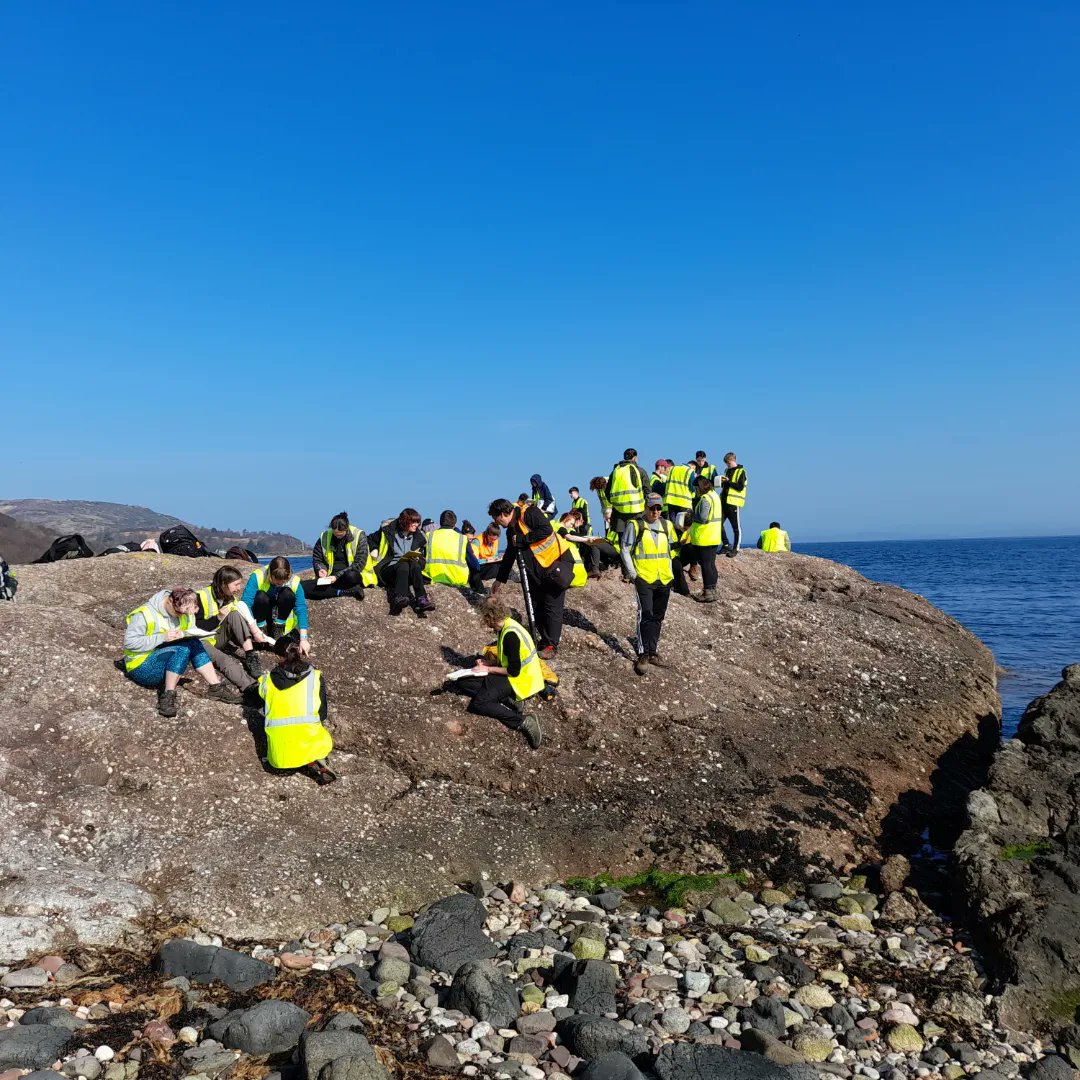 UofGGES's tweet photo. It's a busy time of year for @UofGGES students. Our 2nd year #earthscience students are also out on a #fieldclass, on #isleofarran. We've seen some great #geological and #environmental features and enjoyed great weather too!
#geology #environmentalgeoscience #bepartofthesolution https://t.co/nWKWngE025