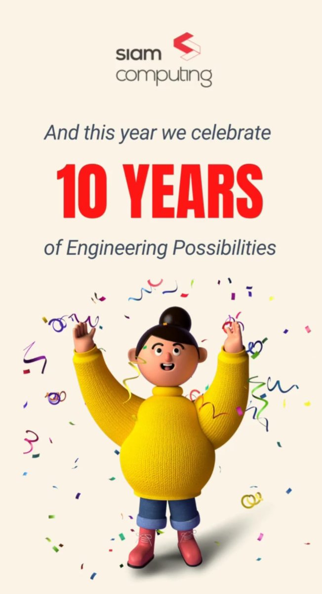 khuzesiam's tweet image. 10 years of engineering possibilities! What started off with a laptop, desk, and my vision, we now stand firm with 100+ team members and 10 years of product development experience under our belt.

linkedin.com/posts/siam-com…

#siamcomputing #10years
