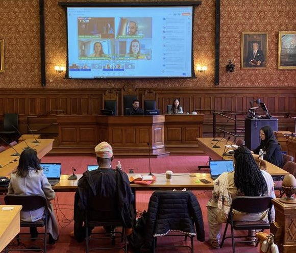 Session on “Politics, Climate Change and Community” was live from Cambridge, MA moderated by Klevisa Kovaci. Speakers: <a href="/NadineClopton/">Nadine Clopton</a> , @amandanesh, <a href="/smalimustafa/">Ali Mustafa</a> and Mattheus Menezes Assef on #Day2 of #IYC5 #ForPlanetandPeople 

Please watch at: fb.watch/c6iZVn3bDX/