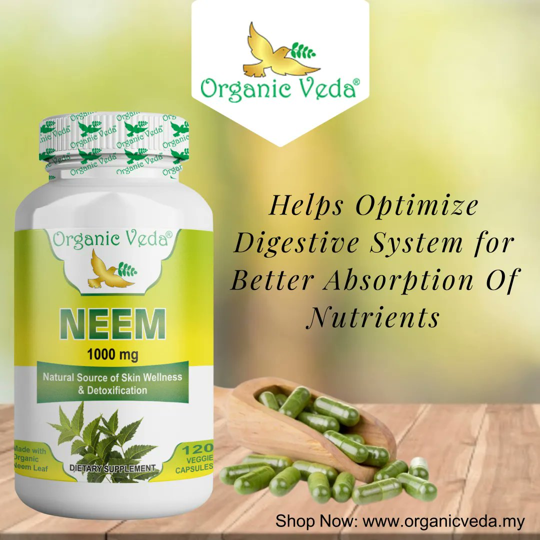 OrganicvedaM's tweet photo. Neem Capsules may help improve enzymatic activity in the liver which help in eliminating harmful toxins from the body and support liver function. This capsule detoxifies your body and makes you feel oxidized and energized.

Order Now: https://t.co/pgqwUULjxI?

#Organicveda #neem https://t.co/L8qUwpjoSY