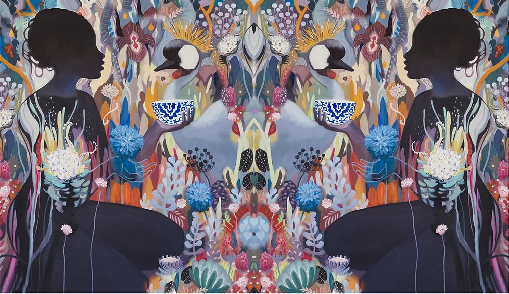 WomensArtForAll's tweet photo. Leila #Fanner #WomensArt #ArtByWomen •The Offering, Reflection Series• https://t.co/QqFqFFlB0s
