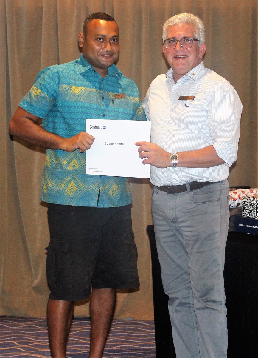 FijiBlu's tweet photo. Its been over a year since we last had our Quarterly Staff Awards. This year will see the many of what has yet to come. Congratulations to all those who received an Award, well deserved. #radissonbluresortfiji #radissonblu #denarau #Fiji #Teamwork #dedication #commitment https://t.co/FUgwSxAxy7
