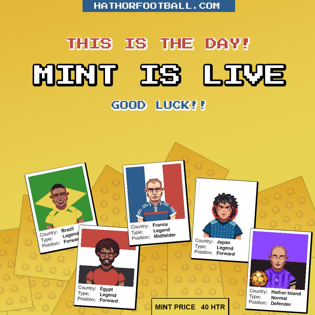 Hathor Football NFT ⚽️ MINT LIVE tweet media