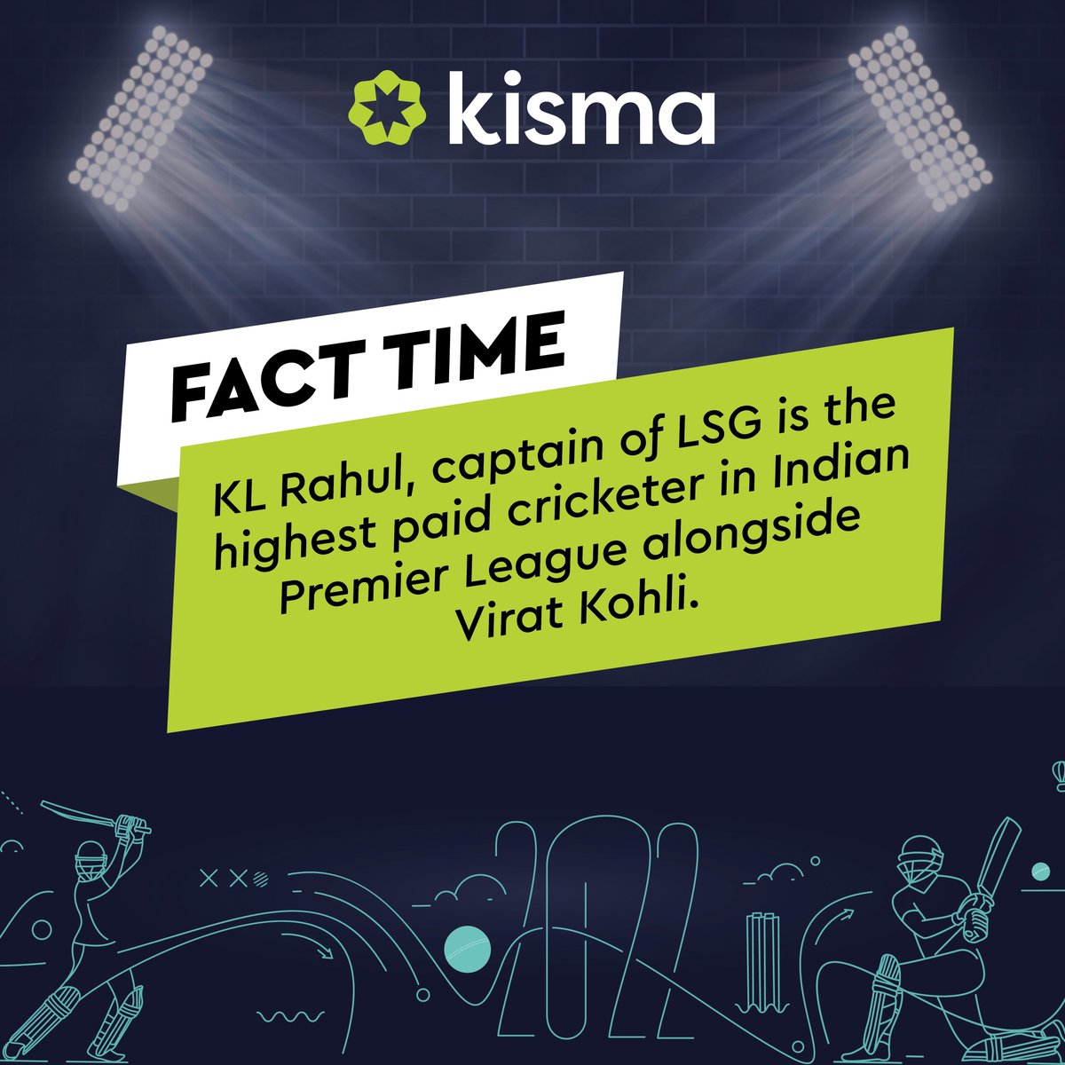 Kisma_India's tweet photo. A fact for LSG's victory last night! Fans of LSG - the newest franchise in IPL, pin their hopes on this man!
#IPL2022 #KLRahul #LucknowSuperGiants #iplfacts #kisma https://t.co/shlcbYLdqH