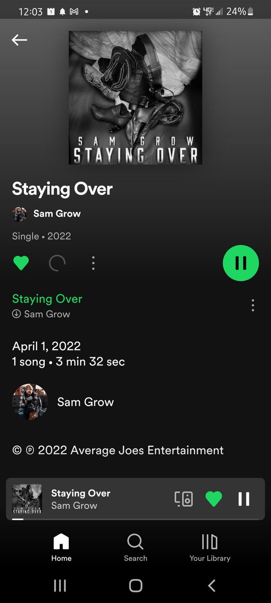 mpb143cy's tweet photo. On my #repeat #StayingOver by @samgrowmusic officially out today ! So excited for #newmusic #NewMusicFriday #checkitout #samgrow https://t.co/KsrN89HQ7q