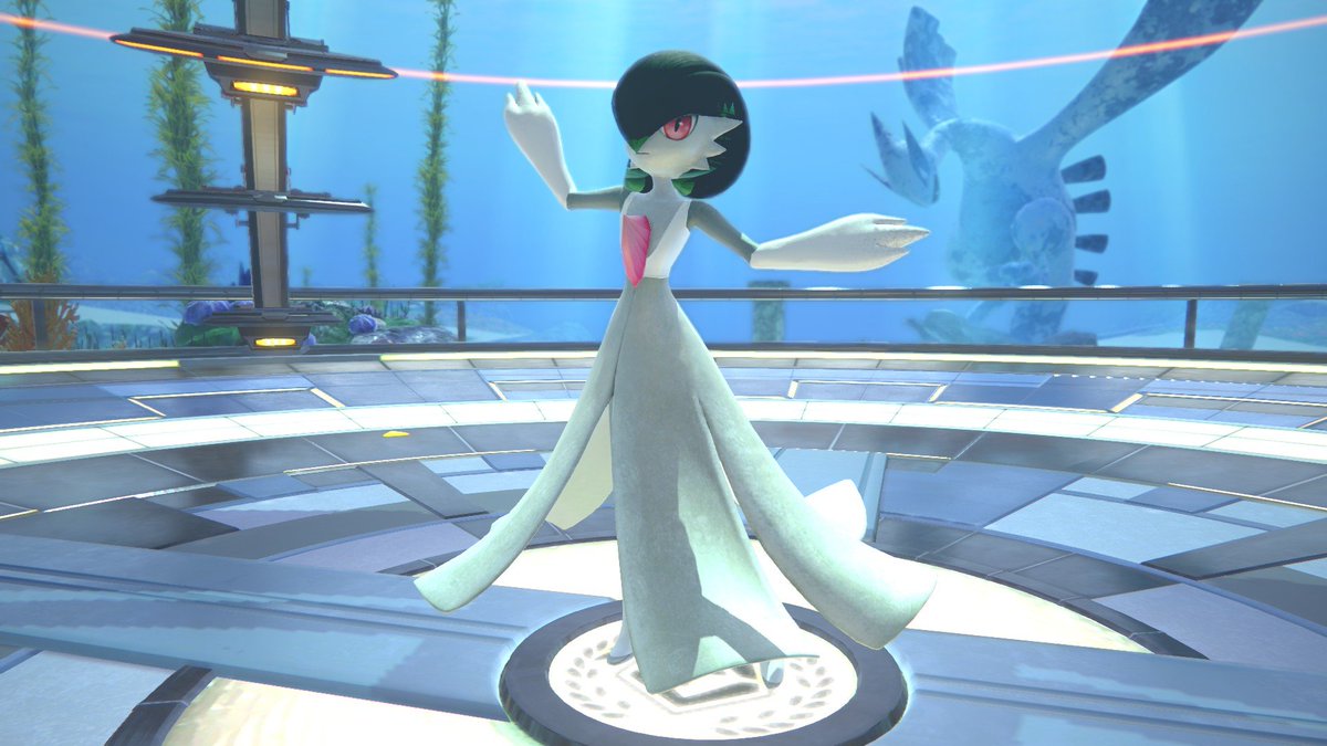 NW5577's tweet photo. (1/4)
Color customization showcase from the press kit.

Only Gardevoir was showcased.

- Has 5 colorable sections (shown highlighted in black)
 • Hair
 • Hands
 • Body
 • Gown (Inner)
 • Gown (Exterior)

- Special presets can be unlocked via lucky bonus.

#PKSG https://t.co/ZNFAjQzLwT