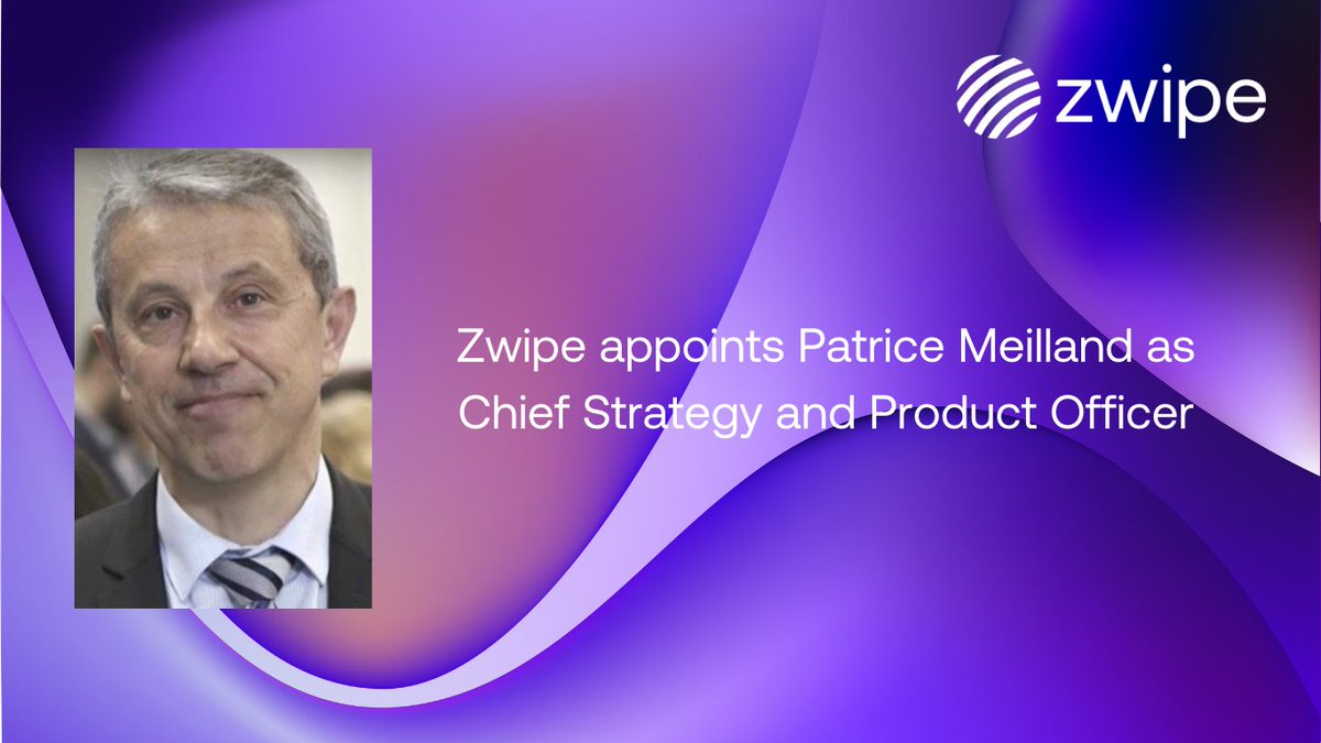 zwipe's tweet photo. Zwipe is proud to announce that Mr. Patrice Meilland is appointed as Chief Strategy and Product Officer effective today. He will lead the Product Management team and focus on Zwipe’s product portfolio &amp; roadmap.

https://t.co/wZBEca9AcV https://t.co/ew2bkCbXL0