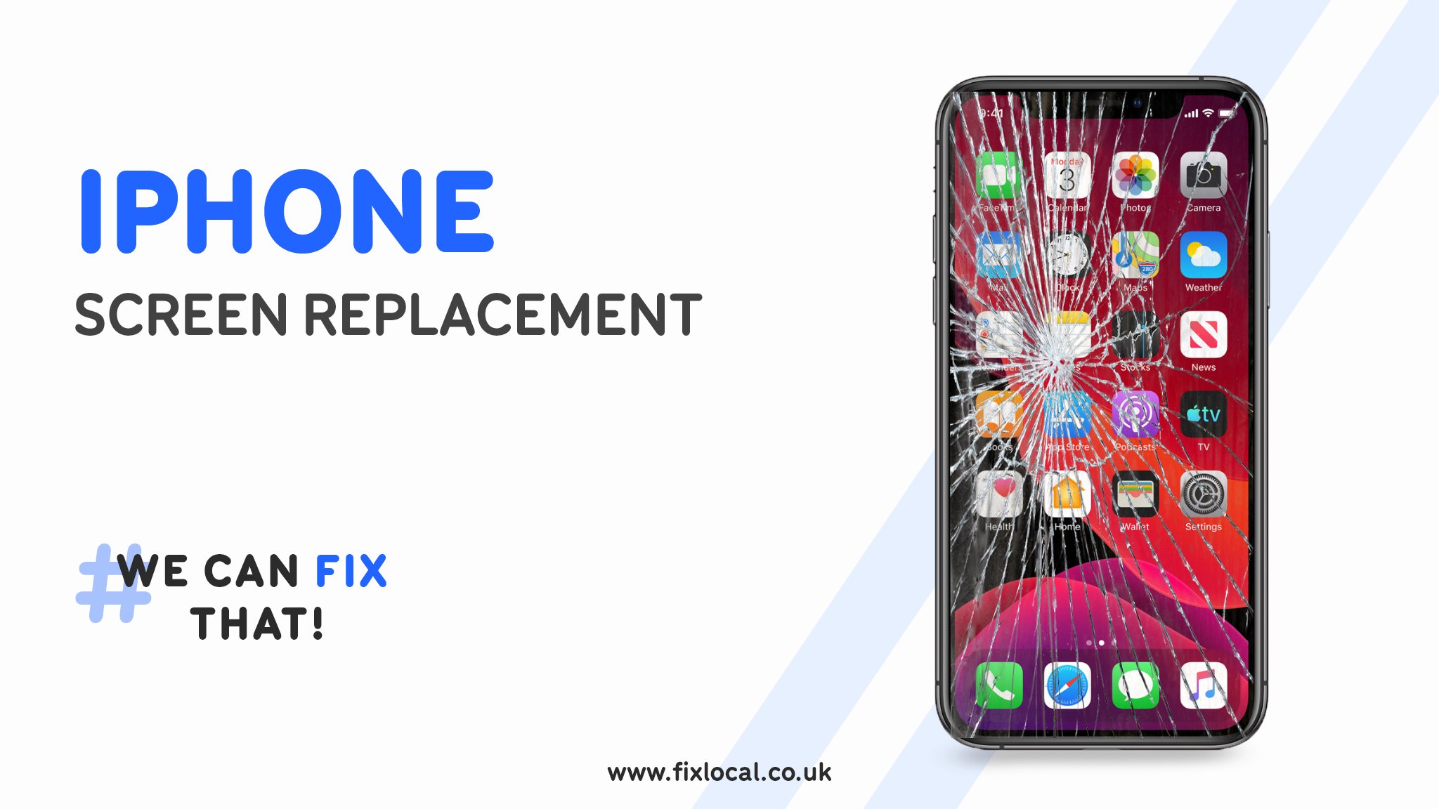 how to fix a broken tv screen uk