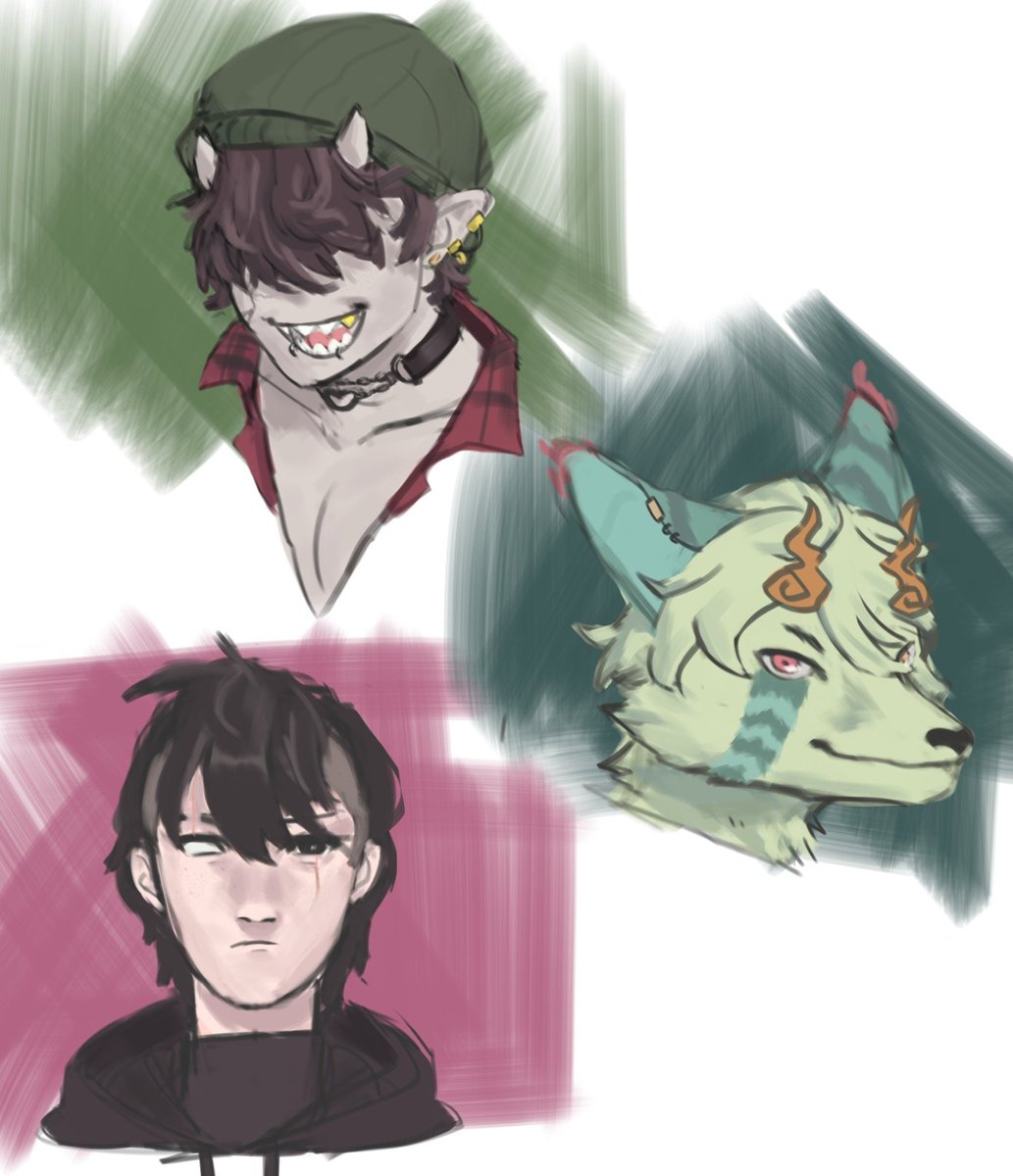fishmeal_'s tweet photo. Drew some people's sonas/OCs from instagram ! https://t.co/ew8BqArIoI