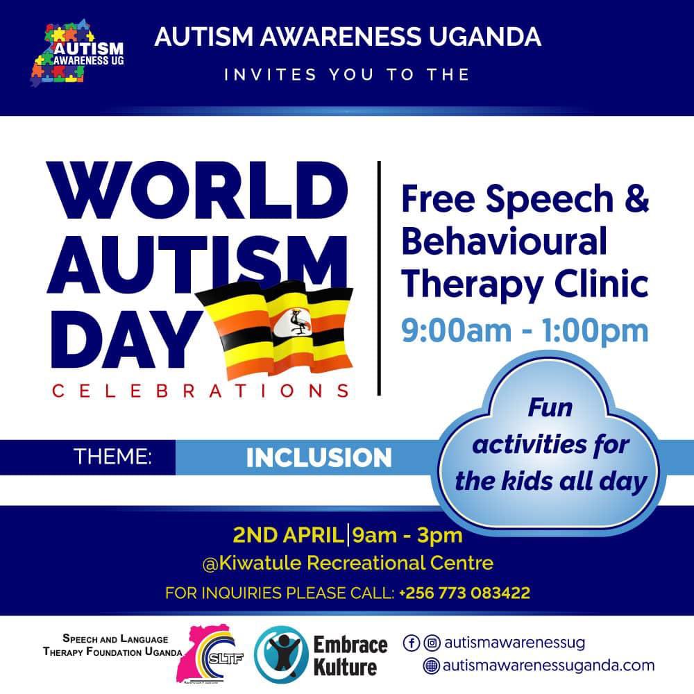 Tomorrow is the day🥳 anyone who does not know autism here??? Feel free to ask anything. 
Free speech and language therapy consultation, assessment at kiwatule recreation center tomorrow✌️✌️✌️✌️