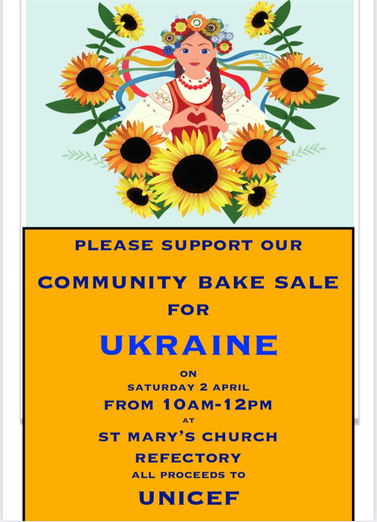 aylesburystmary's tweet photo. Notices &amp; Events at St Mary's Church: Bake Sale for Ukraine Sat 2nd April 10am to 12pm ~ Aylesbury Choral Society Concert Sat 2nd April 7pm ~ Mayors Charity Concert Sat 9th April 2.30pm https://t.co/fo2SR85dpt #Aylesbury https://t.co/LSooroa2YD