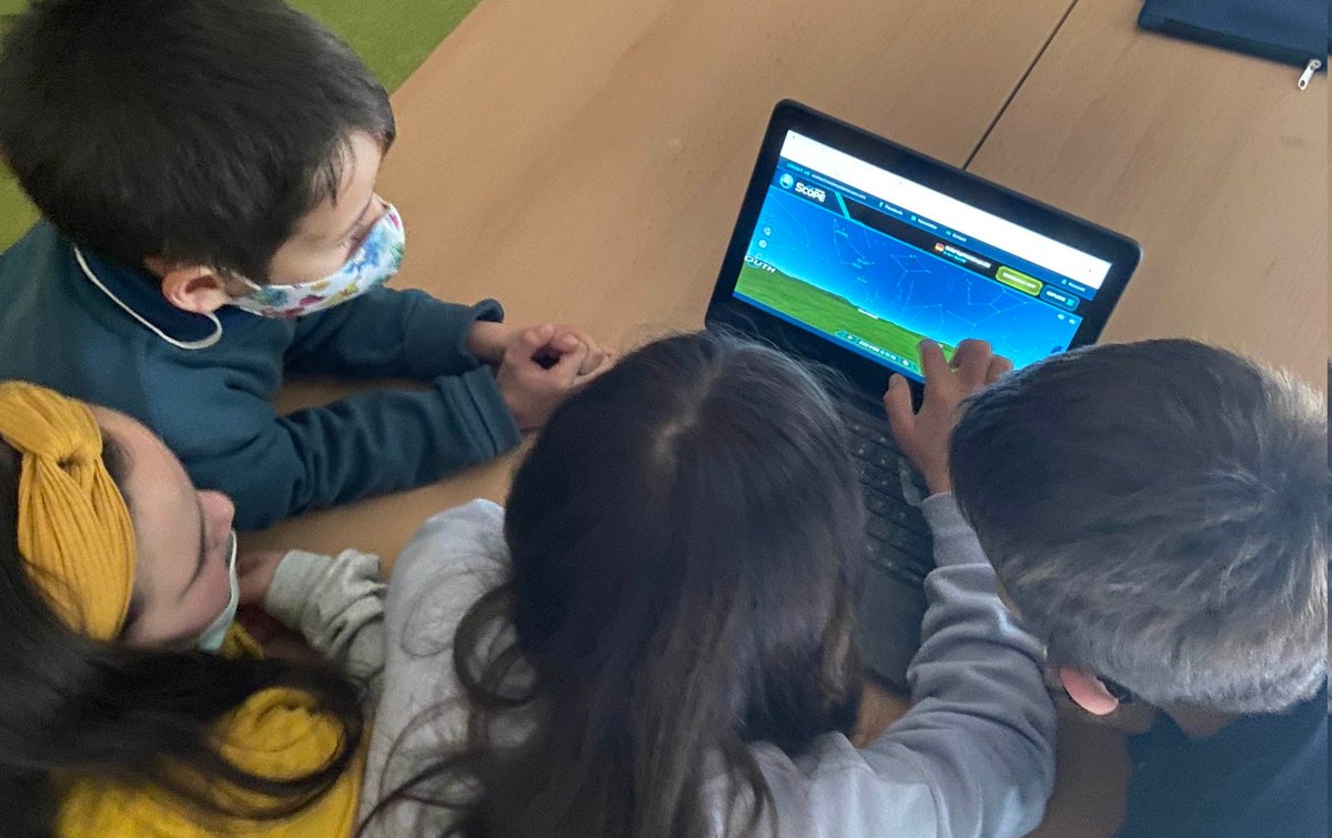 EscolaElsPins's tweet image. #2PRI hem estat investigant 🔭💻 amb l’APP Solar System Scope tot el que hi ha a la nostra galàxia 🌌🪐 Cada vegada estem més prop d’ingressar a la NASA 🚀