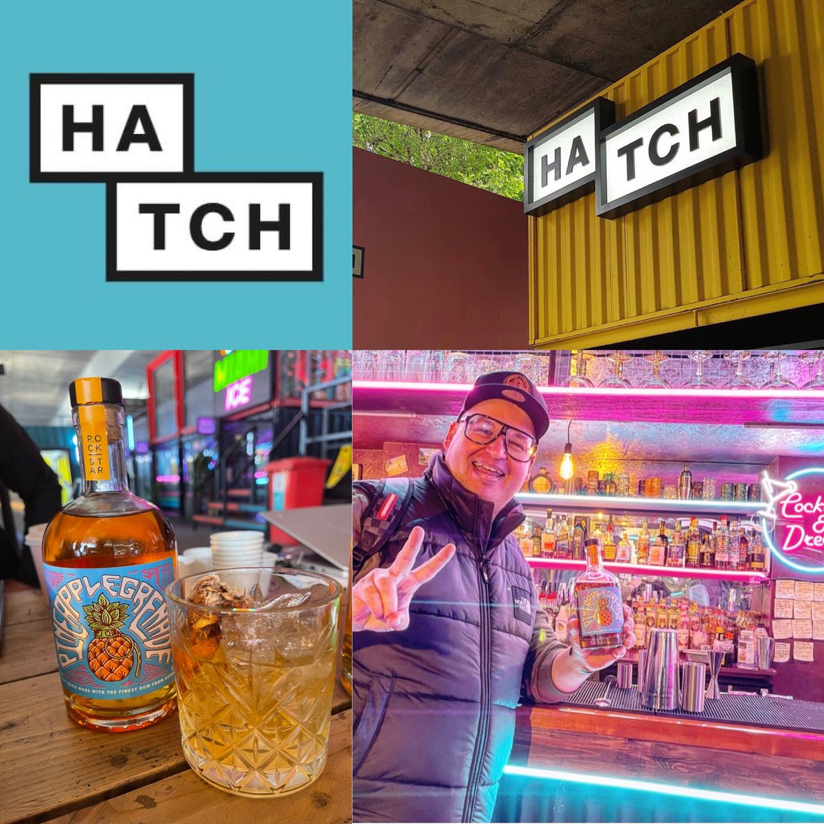 rockstarspirit2's tweet photo. Check out the amazing @rockstarspirit2 #pineapplegrenade old fashioned on the cocktail menu @Hatch_MCR absolutely delicious #cocktail and amazing venue with loads of #streetfood and cool #stores on site a must visit if you are in #manchester #hatchmcr #mancmade #manchesterrum https://t.co/IWwHEeLBwp