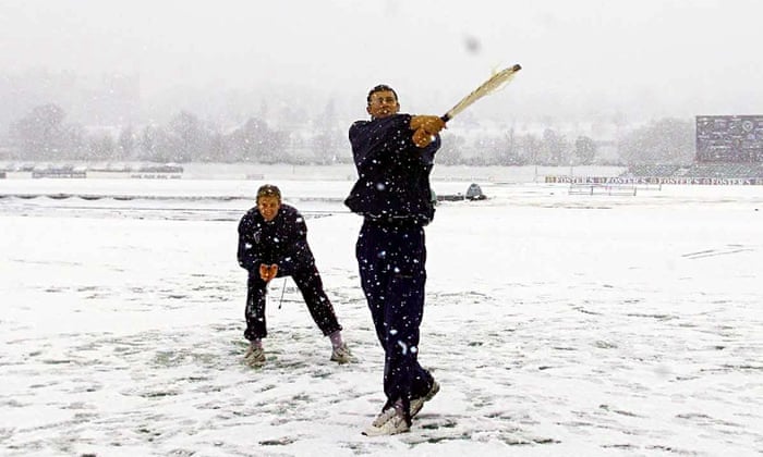 ECB CEO Tom Harrison is to recommend that cricket becomes an official Olympic winter sport. The move comes after watching players brave yesterday's snow.

"Red balls look so pretty in the snow," Harrison mused. "The red ball game has never been my idea of a summer sport anyway."