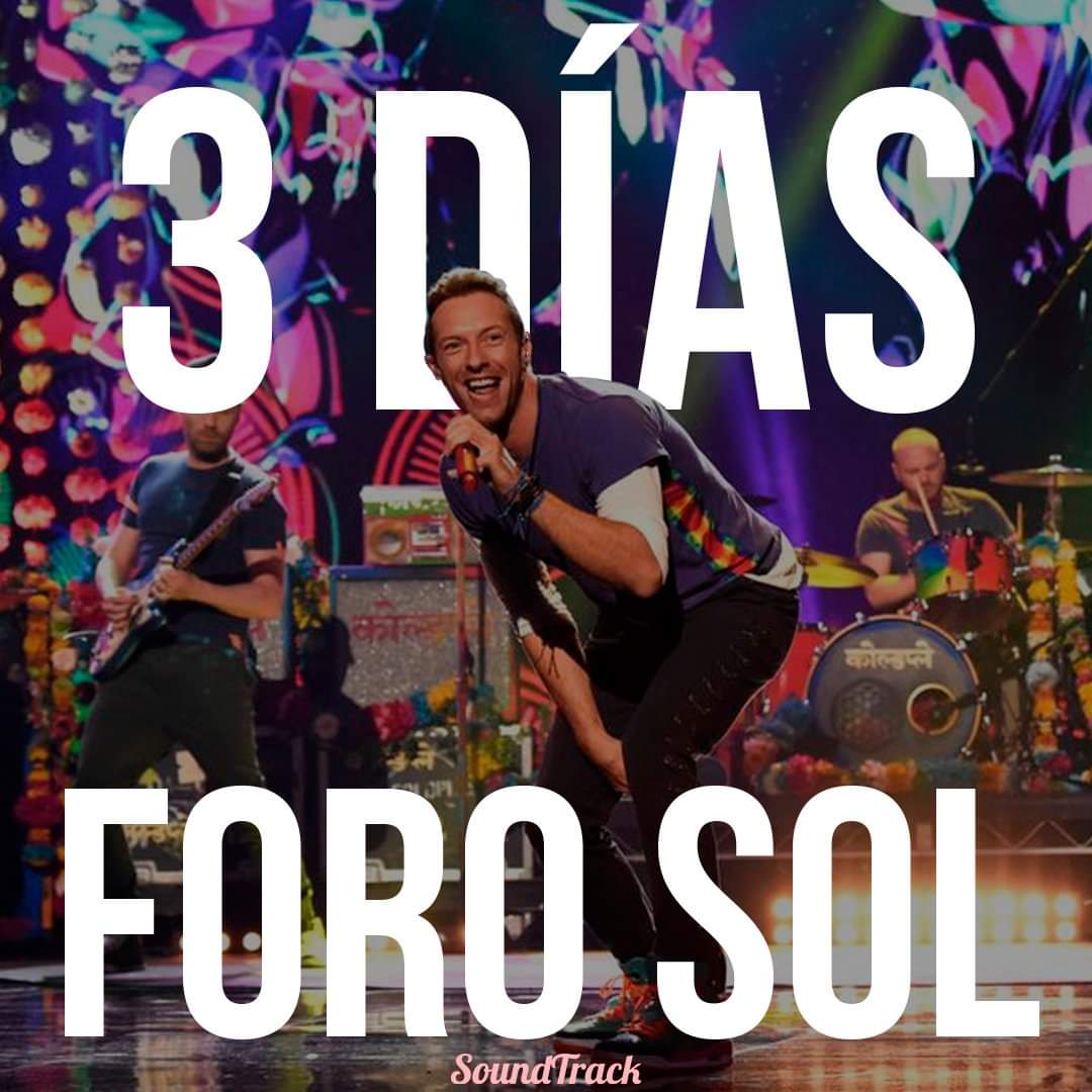 SoundTrackMgz's tweet photo. ¡3 días nos separan para ver a Coldplay en el Foro Sol!

#ForoSol #Coldplay #MusicOfTheSpheresWorldTour https://t.co/rExUwXiT4I