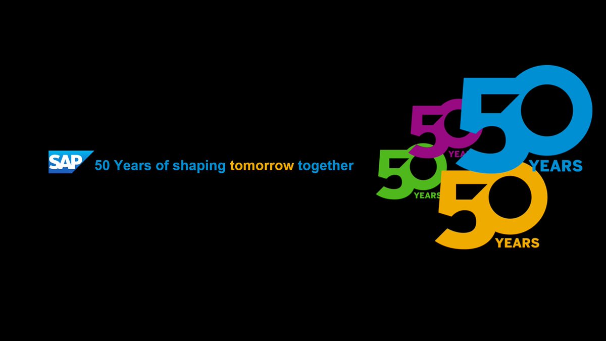gangadharansind's tweet photo. Celebrating 50 years of glory and indomitable spirit to help the #WorldRunBetter and improve people's lives with @SAP #Technology🙏👏 https://t.co/vtw82GRRlS
