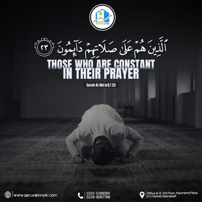 securelandpk's tweet image. الَّذِیۡنَ ہُمۡ عَلٰی صَلَاتِہِمۡ دَآئِمُوۡنَ ﴿۪ۙ۲۳﴾
Those Who are constant in their prayer 
Have a Blessed Friday 💫
#friday #FridayFeeling #secureland #securelandpk