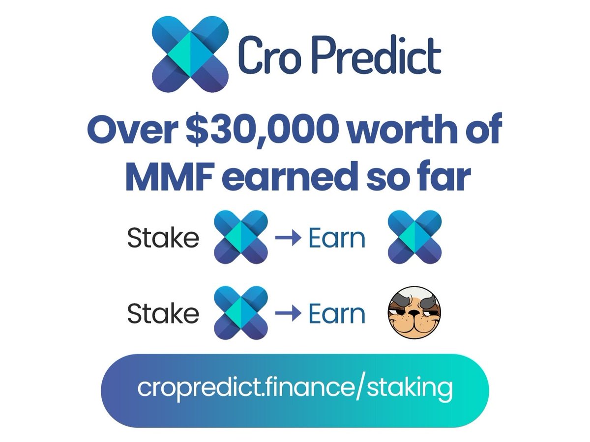 Over $30,000 worth of $MMF earned on CRO Predict 🔥

Round 9 Predict Pools goes LIVE today 13:00 UTC.

The Sports Prediction will launch once we have fixed all the minor bugs on the new DApp UI.

Having issues with the new UI? Please tell us in the group.
#CRO #Cronos #Crofam