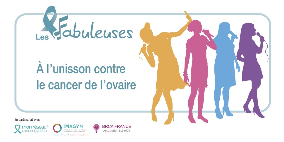 ImagynAsso's tweet photo. 🎶 #LesFabuleuses sont au @FestiComSante ! Les 3 associations partenaires @ImagynAsso, @reseauKgyneco et #BRCaFrance présentent cette campagne de sensibilisation originale contre le cancer de l’ovaire avec le soutien inconditionnel d’@AstraZenecaFR et de @MEDEN35192936 ! 💙 https://t.co/YlPB5ZDVPo