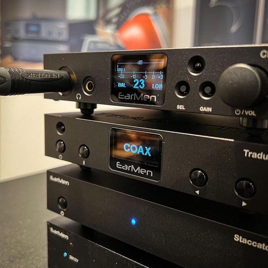 ear_men's tweet photo. Repost • @dune_blue

@earmen, @firaudio and Enleum at #Soundfest in #Madrid. Ready to rock ‘n roll today! 

#headfi #music #show #audio https://t.co/VLUvAbR4Dq