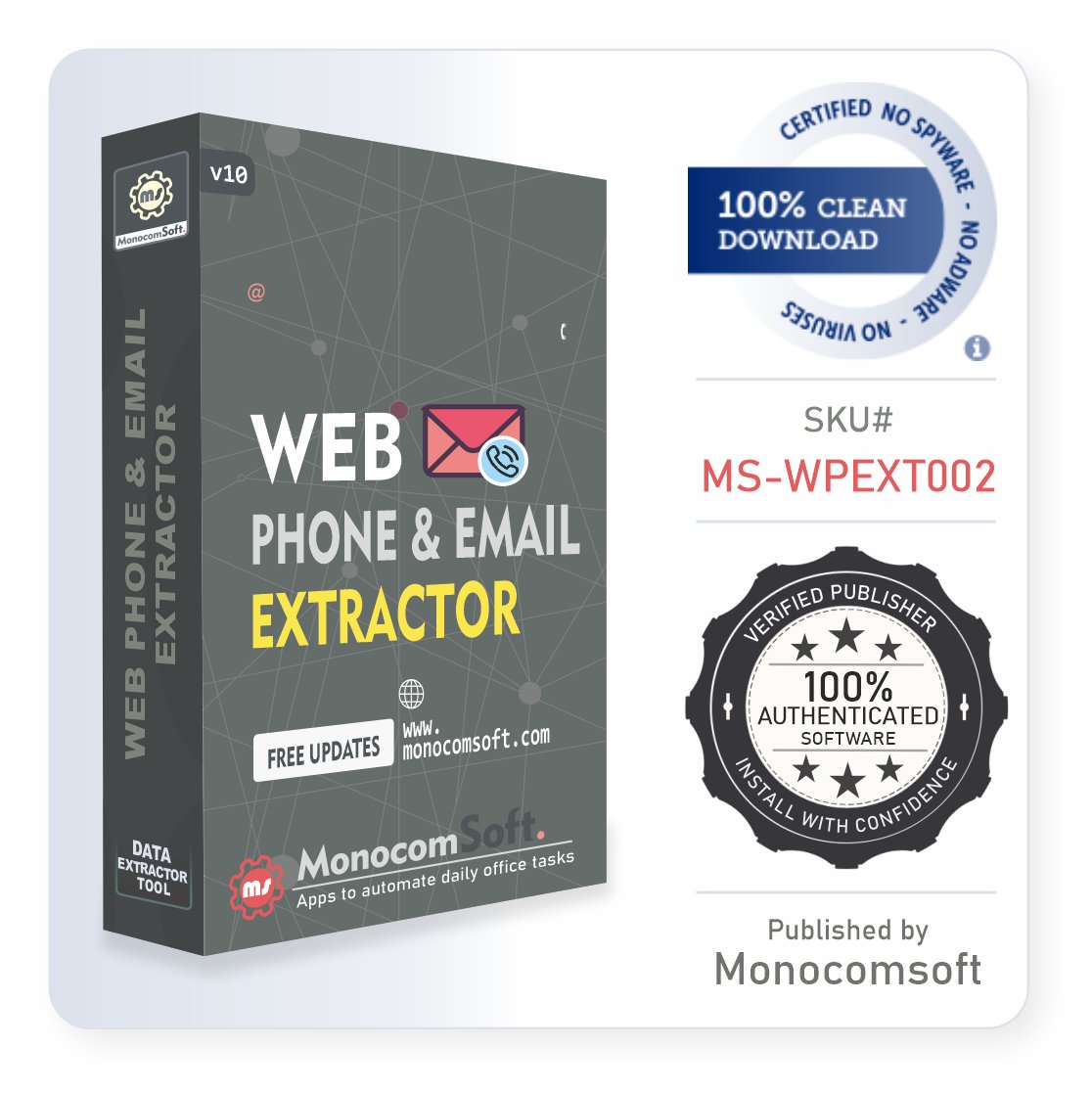 monocomsoft's tweet image. Web Phone and Email Extractor.
Web Phone &amp;amp; Email Extractor can get you the initial traction by providing verified business leads from countless webpages and URLs.

Buy Link:
monocomsoft.com/web-phone-emai…

Help Link:
monocomsoft.com/web-phone-emai…

#monocomsoft #webphoneextractor #emailscraper