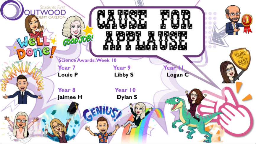 OACarlton's tweet photo. Science Cause for Applause! Well done to all the students who have been selected for their incredible effort in science #causeforapplause #proud @OACarlton https://t.co/bB9XOgX5FY