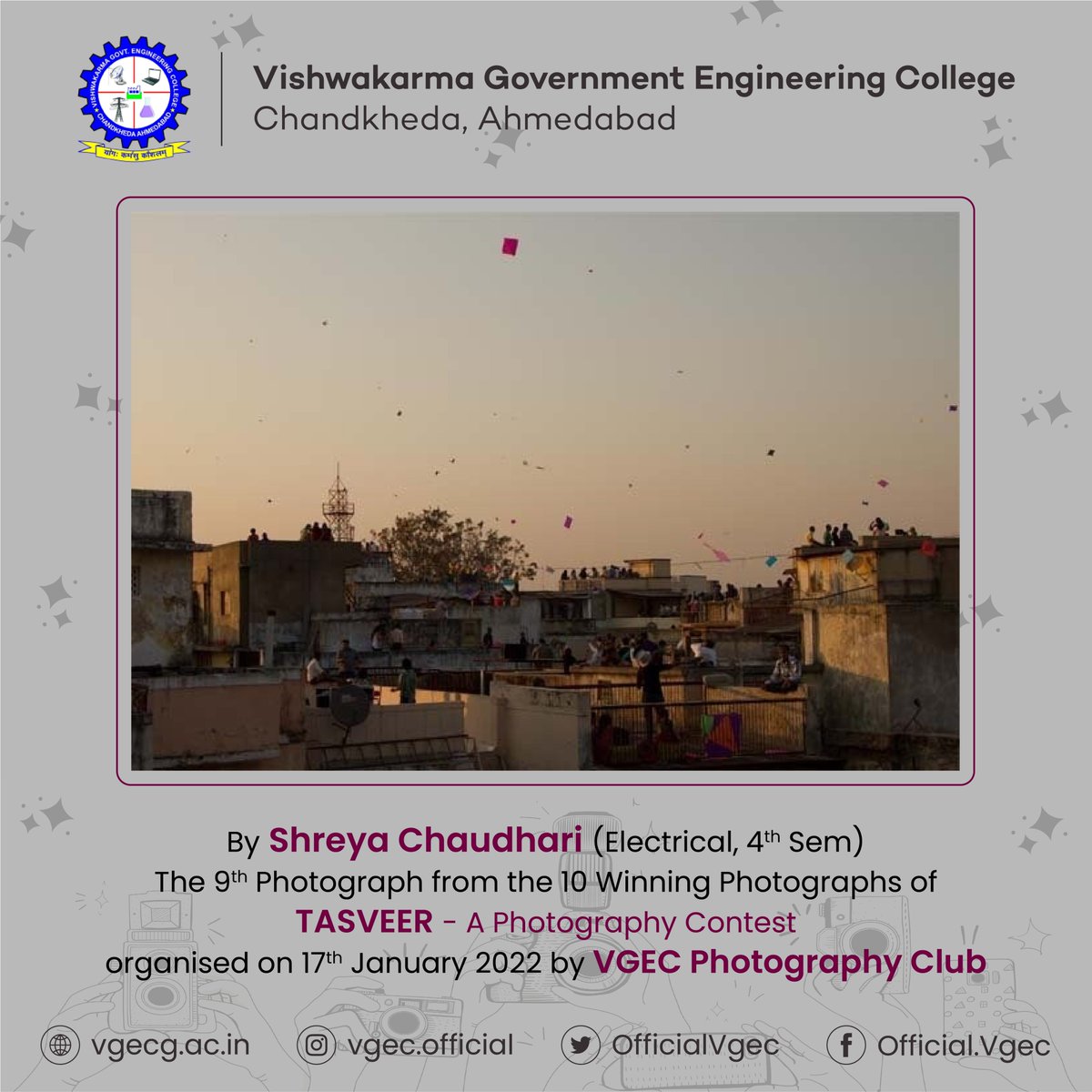 OfficialVgec's tweet photo. Here is the NINTH photograph from the 10 Winning Photographs from TASVEER - Capturing Emotions (A Contest) held in January 2022 by VGEC Photography Club.
#VGEC
#Engineering
#CapturingEmotions
#photography
#photographers
#festivals
#Congratulations https://t.co/FFEnczUQtx