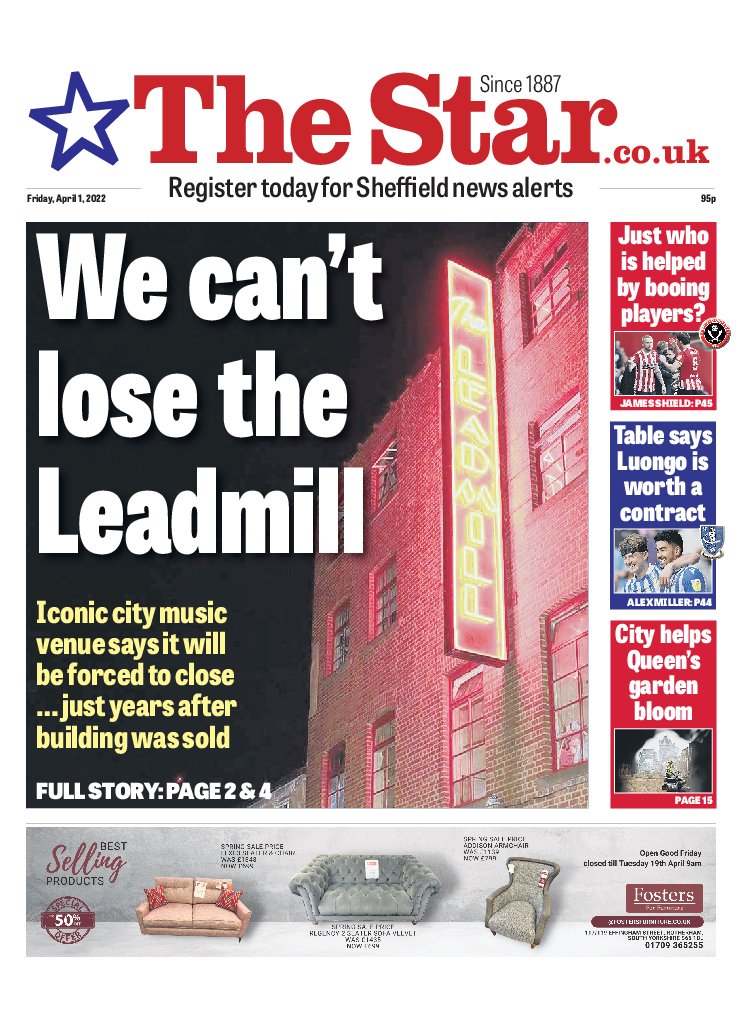 Far more to this story than meets the eye and @SheffieldStar team has a busy day ahead trying to get #Sheffield answers. But that building and the original community-focused 80s aim of bringing great music to the people of this city must be protected. Today's @SheffieldStar ...