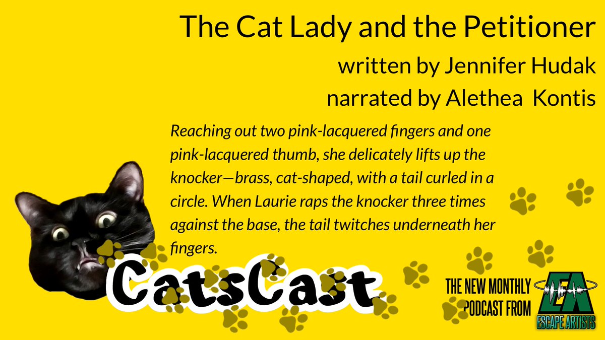 CatsCast Episode 1: The Cat Lady and the Petitioner
written by <a href="/writerunyoga/">Find Jennifer Hudak at HudakWrites</a>
narrated by <a href="/AletheaKontis/">Alethea Kontis 알리티아</a>

patreon.com/posts/63983882