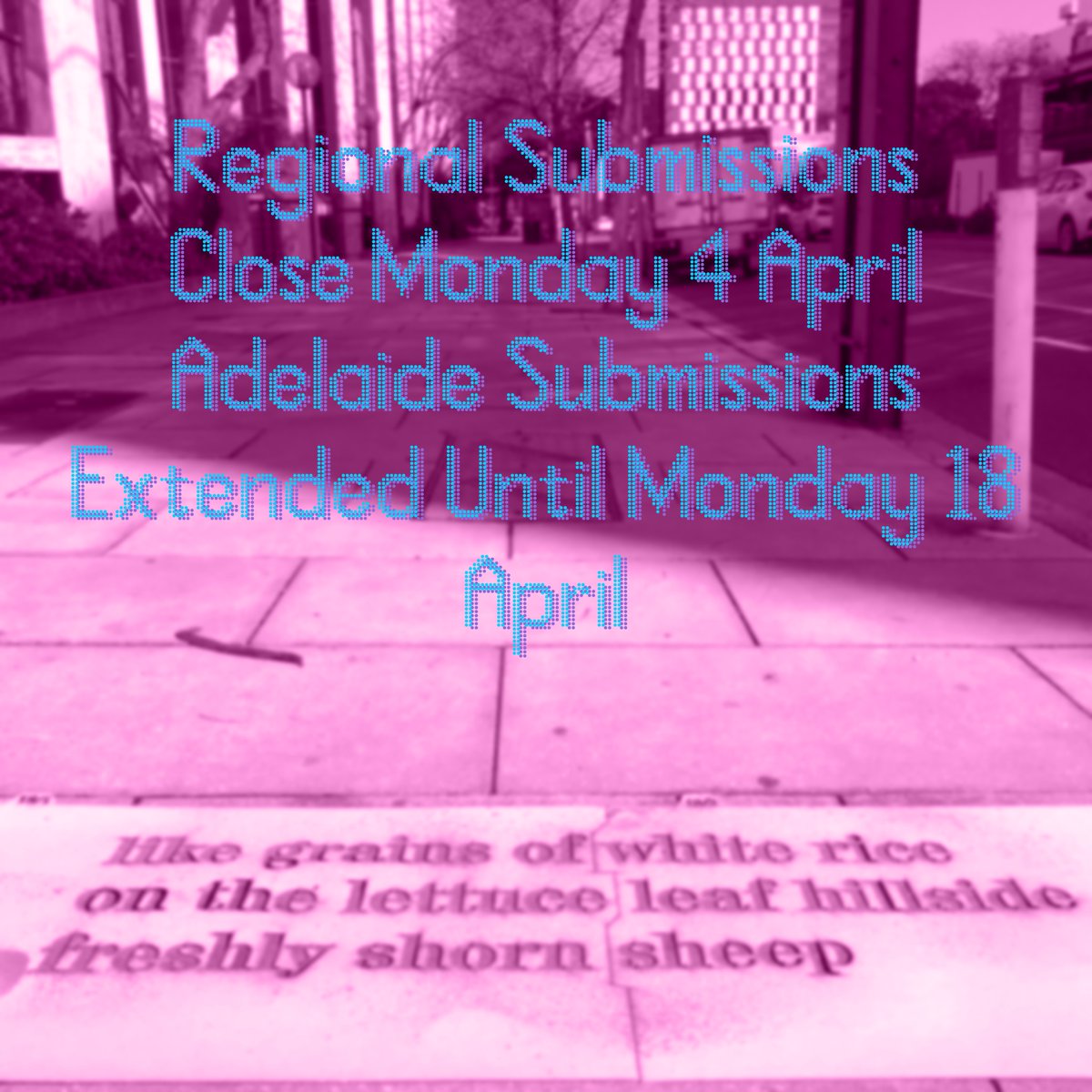 Raining Poetry in Adelaide tweet media