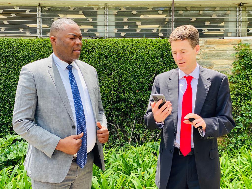 BowmanLusambo's tweet photo. Spent some time this week engaging with British High Commissioner to #Zambia @nkwoolley to highlight concerns around the state of governance, human rights and democracy. It was an insightful interaction and we shared common views on a number of key issues. https://t.co/KAFDrITYmW
